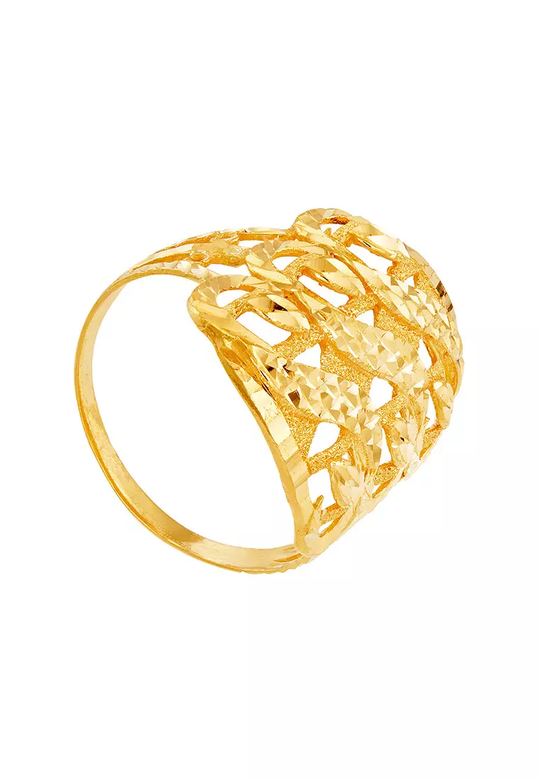 Buy HABIB HABIB 916 Yellow Gold Ring R670523 2024 Online ZALORA