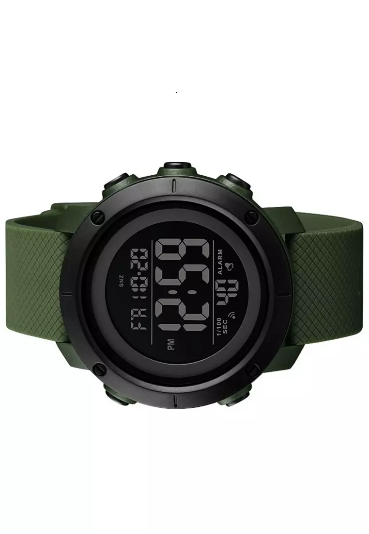 Jam Tangan Casual Digital Pria Stopwatch Waterproof Strap Tali Material Silicon GL08 ORIGINAL