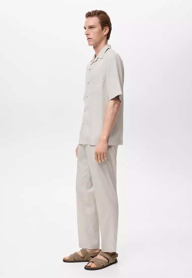 Regular-Fit 100% Tencel Shirt