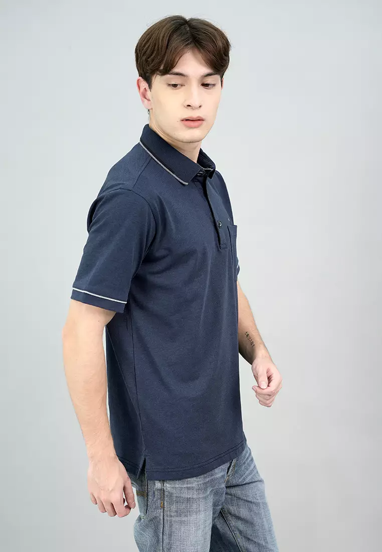 LGS - Kaos Polo Casual - Motif Polos - Biru Navy - CWS.225.J3356.02.C