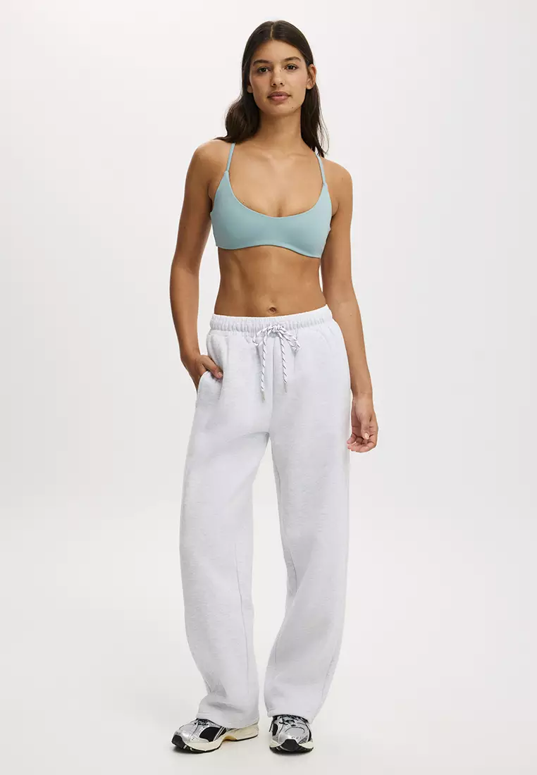 Ultra Soft Minimal Strappy Crop Sports Bra