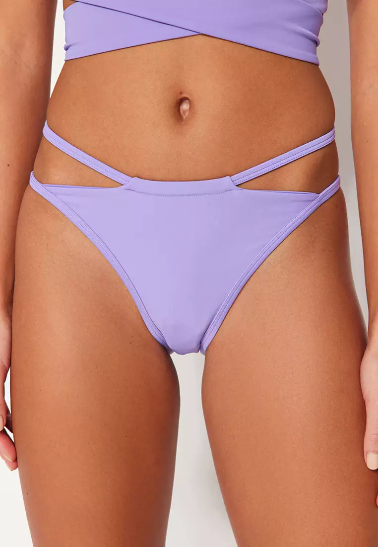 ADIDAS SPORTSWEAR Athletic Underwear ' LOW RISE THONG ' in Blue, Lilac,  Light Purple