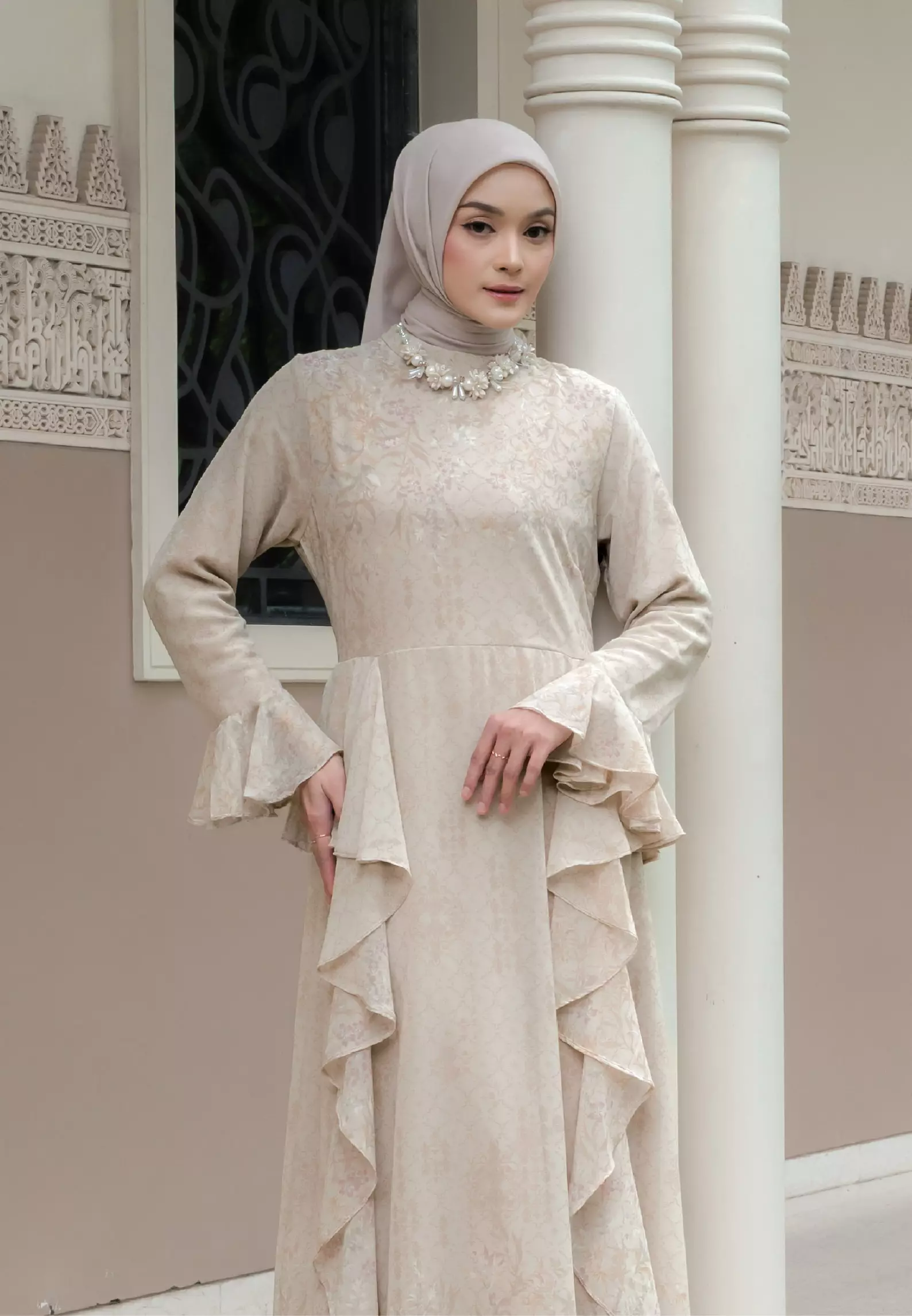 Alesha Dress - Taupe