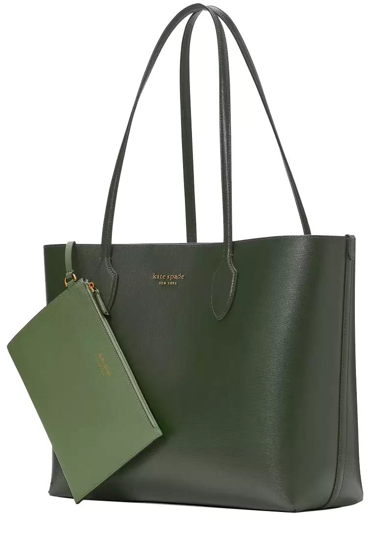 Kate spade green tote bag clearance