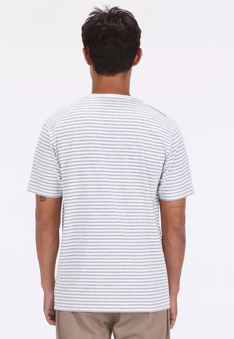 MCT TYPSY STRIPY SHORT SLEEVE TEE WHITE