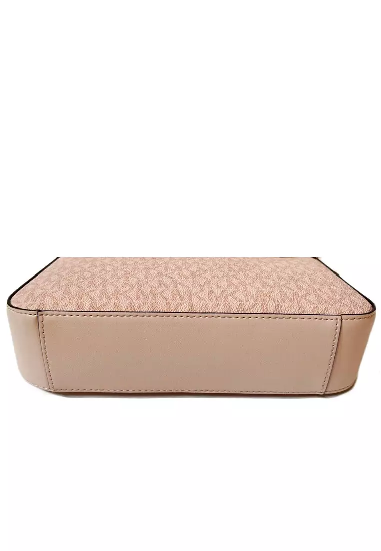 Jet Set Travel Signature Medium Zip Pouchette - Powder Blush