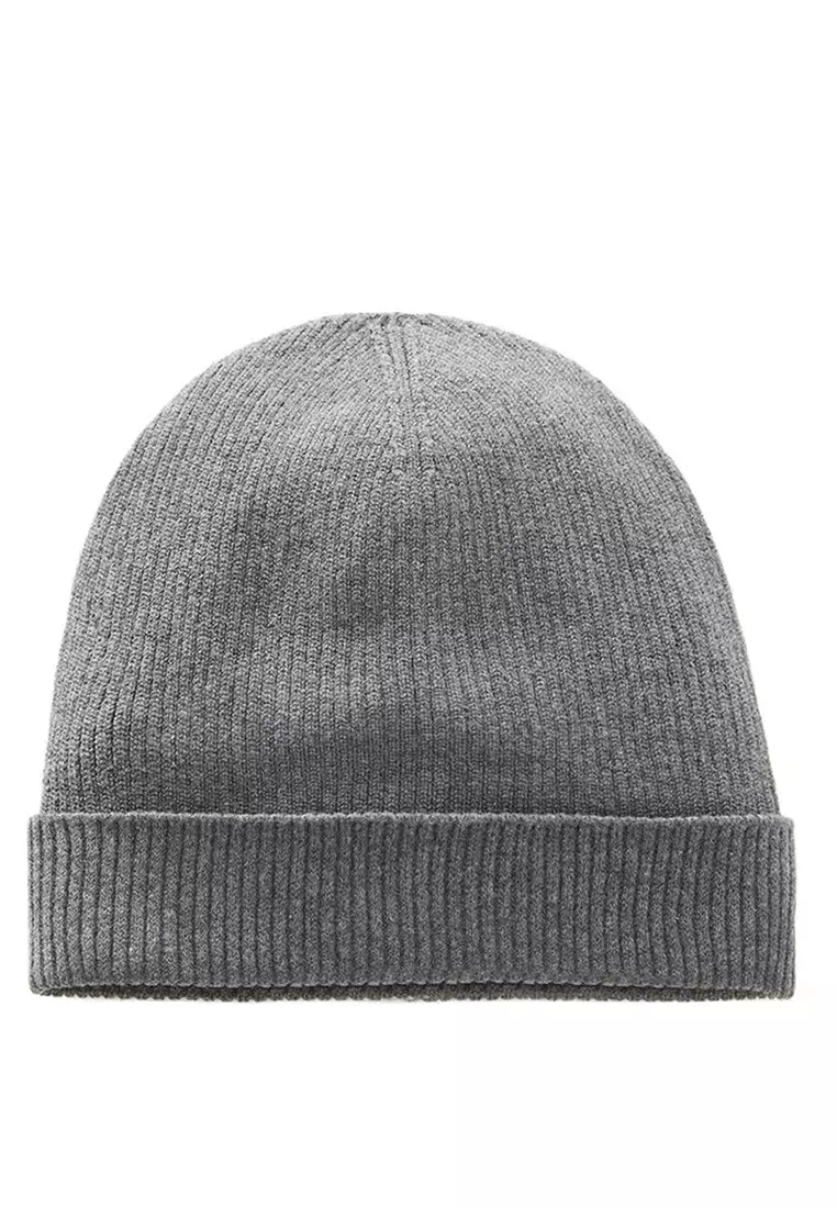 Grey knit beanie mens hot sale