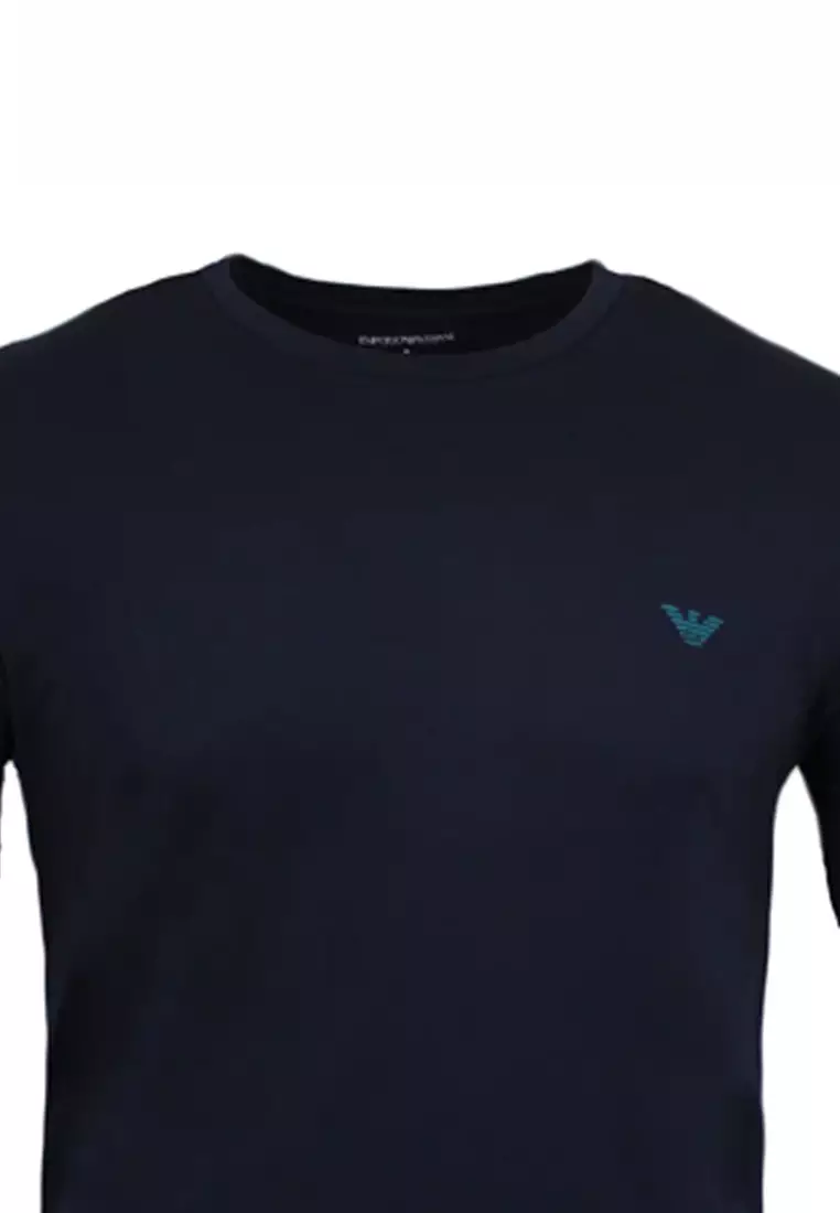 Men's Short Sleeved T-shirt in Blue EM000391 AF10776