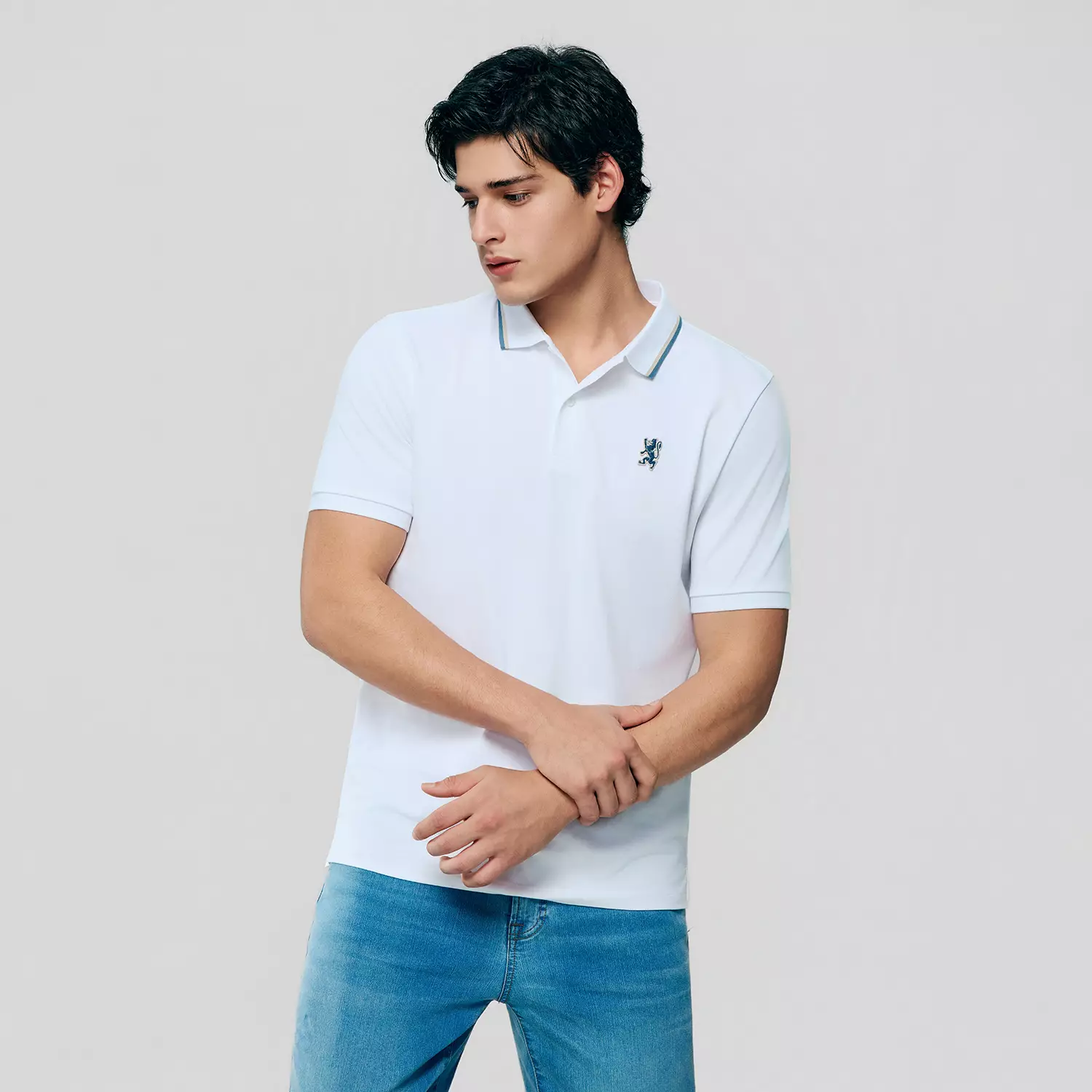 Giordano Men's Small Lion Polo 0101626001