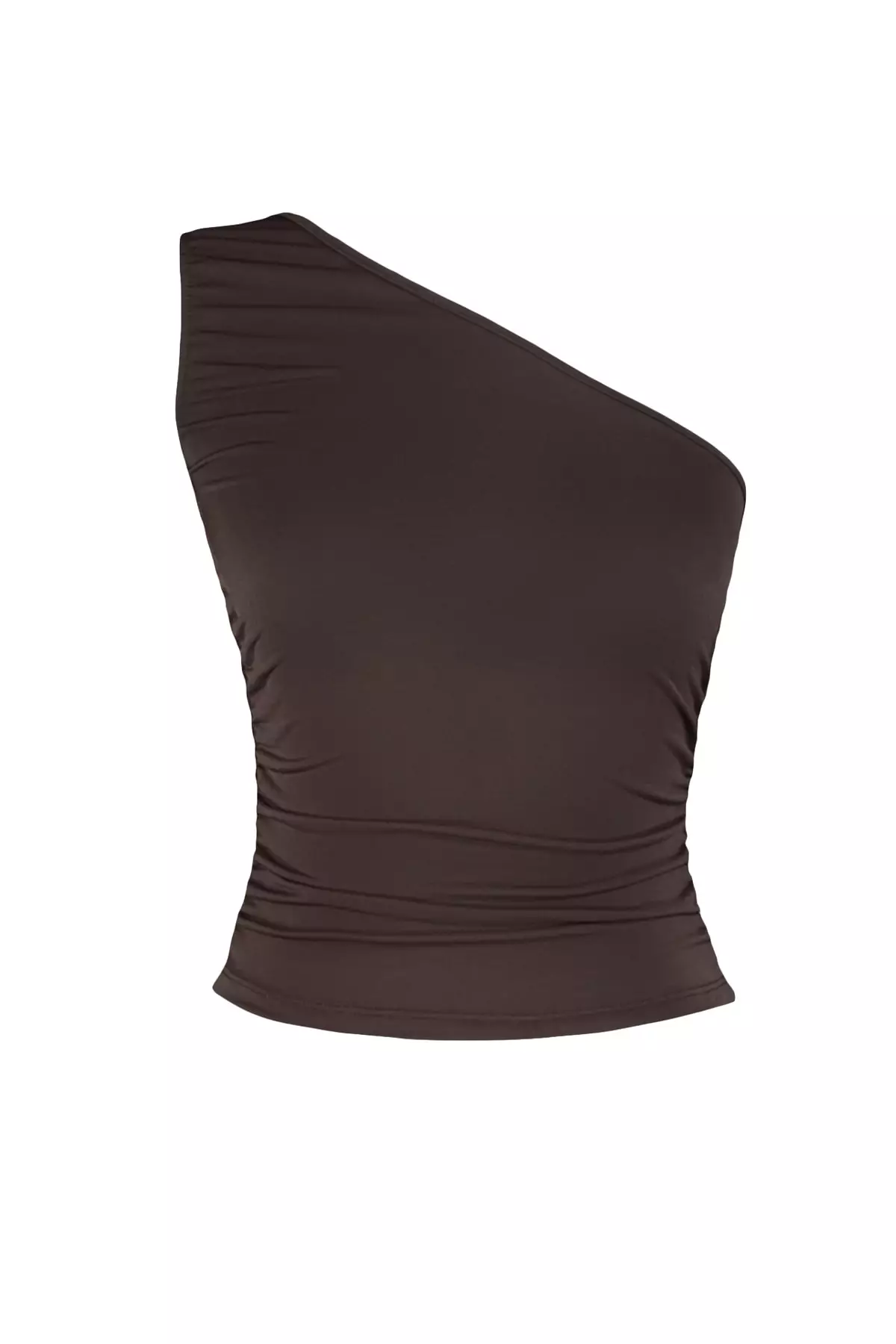 Ruched One Shoulder Top