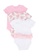 Milliot & Co. pink Greshna Newborn Bodysuits 3-Pack 9CD7AKA24558D8GS_2