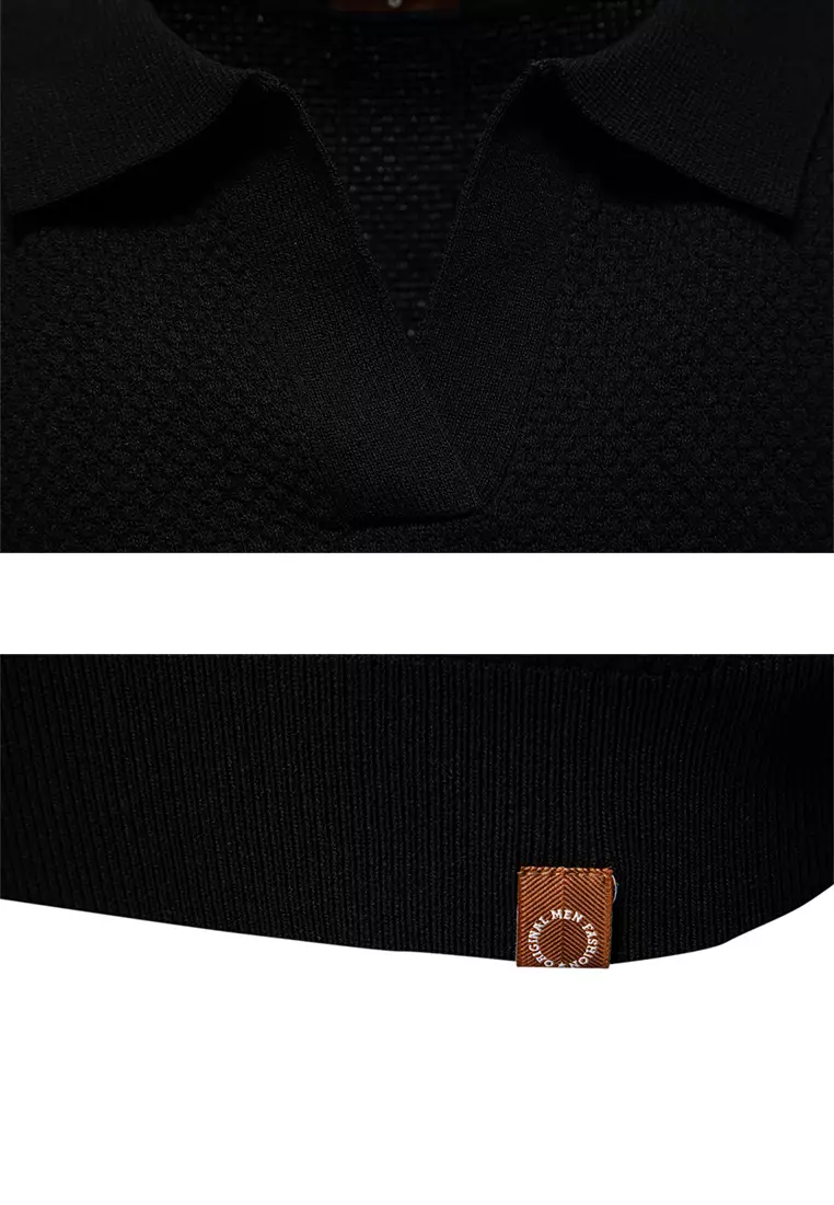 Business Textured Polo Shirt AX-PSD8025