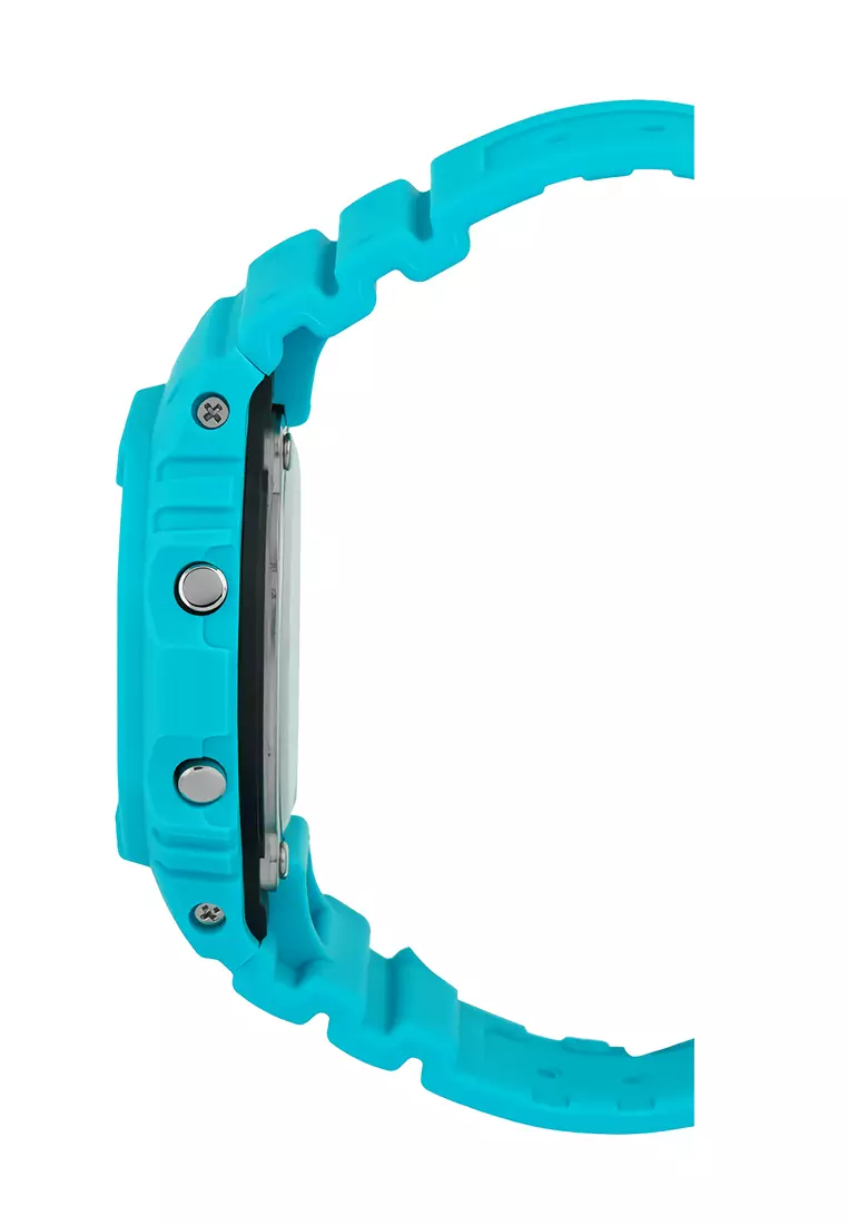Casio G-Shock DW-5600EP-2D Light Blue Resin Band - Jam Tangan Digital Pria