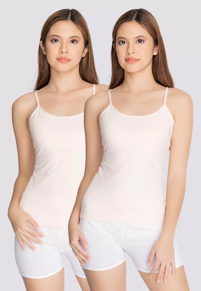 2-in-1 Pack Camisole in Ivory Women Underwear