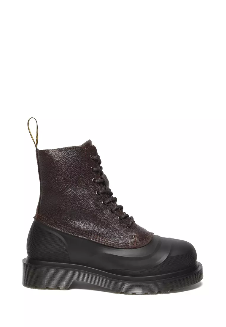 1460 Fleece Lined Leather Sub Black Oxblood Boots Men