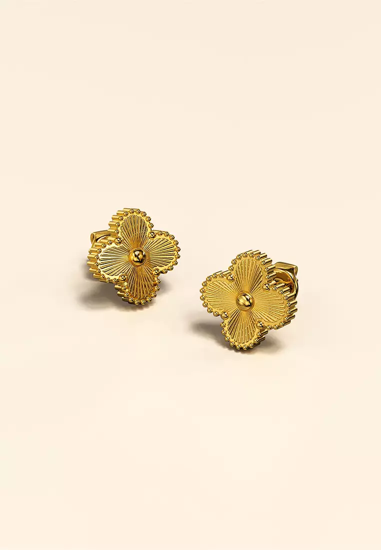 Golden Clover Earrings