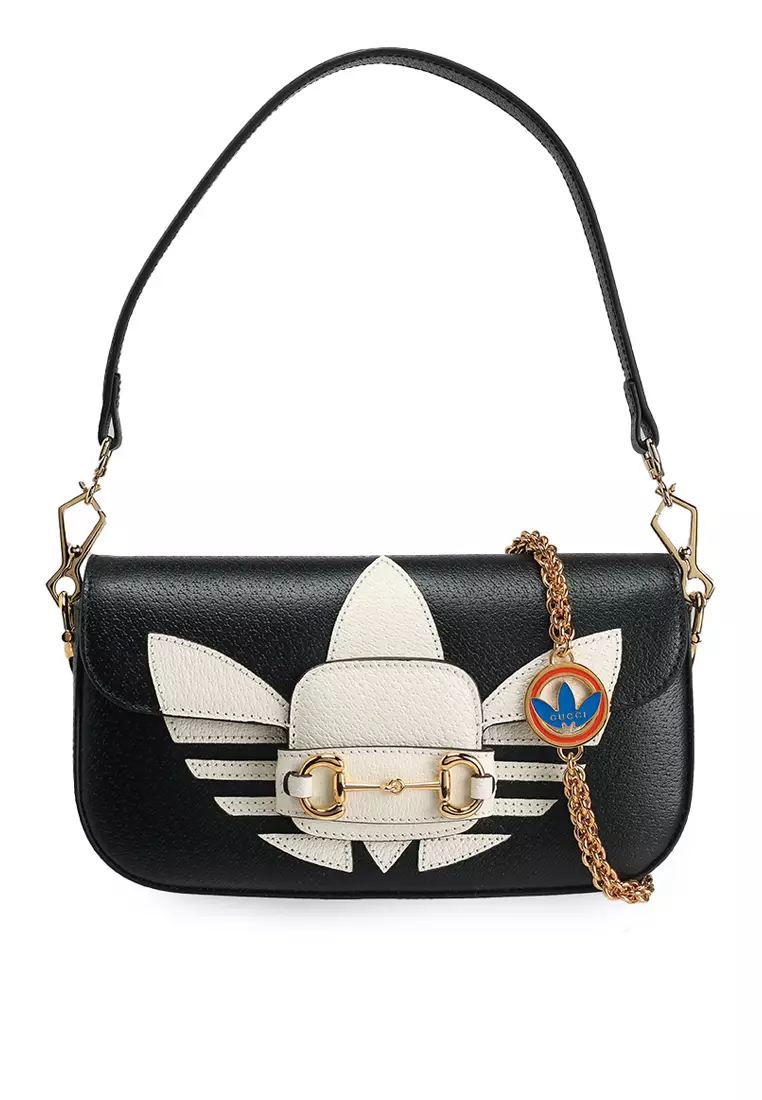 【Gucci X Adidas】 Horsebit Bag ★ バッグ コラボ GG Gucci Gucci x Adidas Horsebit 1955 Shoulder Bag (bb) 2025