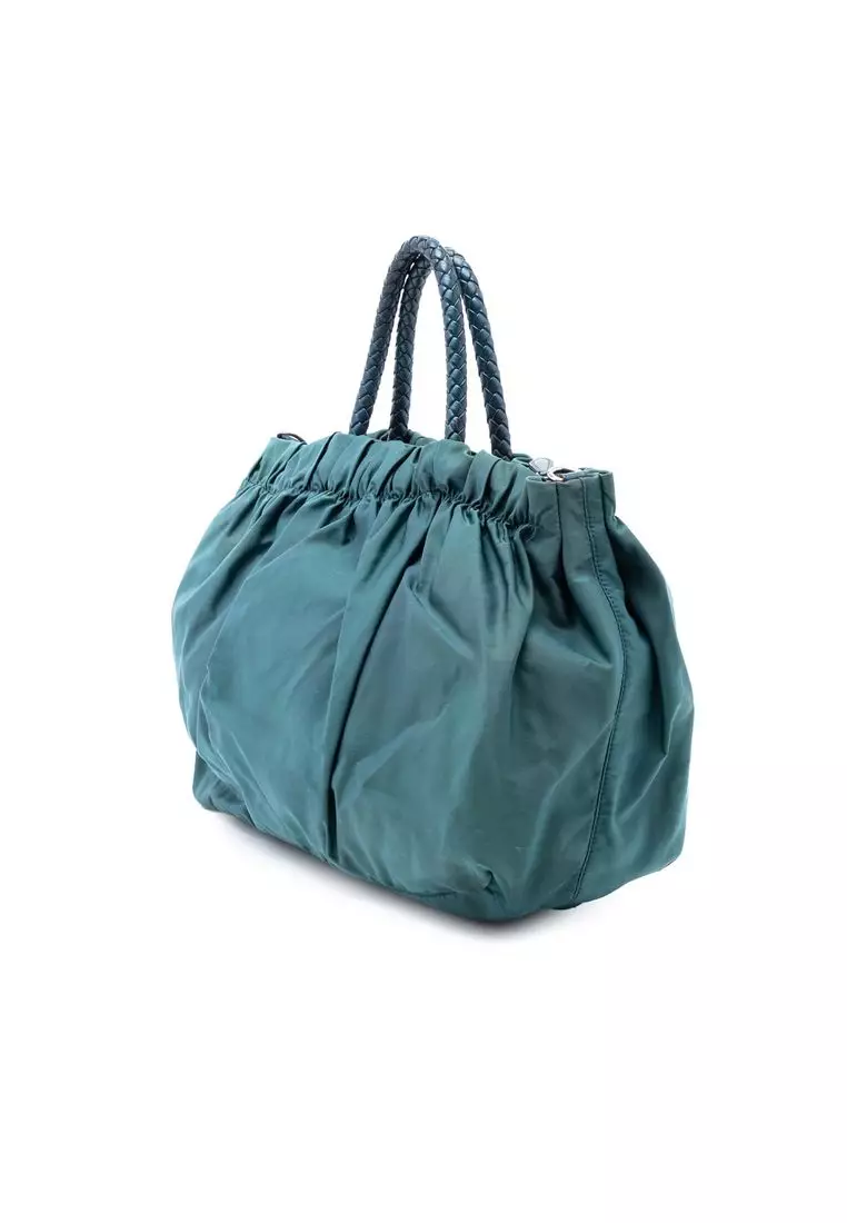 Pre-Loved Prada Tessuto Bow Satchel