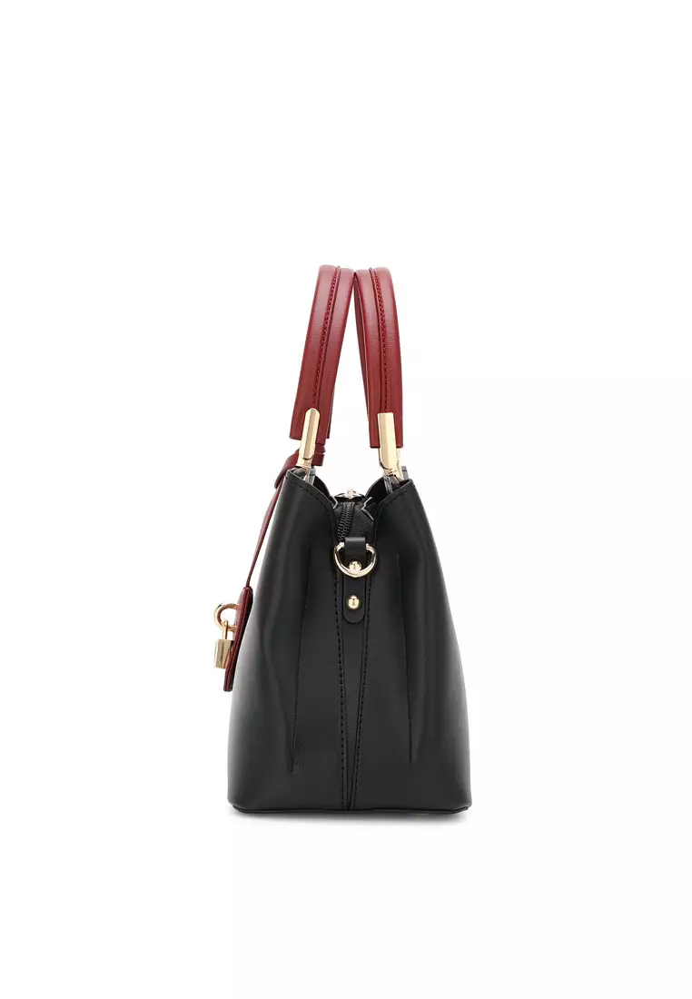 Women's Top Handle Bag / Sling Bag / Crossbody Bag (Tas Selempang / Tas Tangan) - Hitam