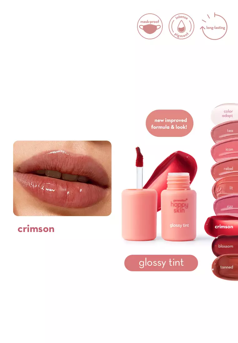 Discount on Happy Skin  shoes - SKU: Generation  Kiss & Bloom Glossy Tint In Crimson