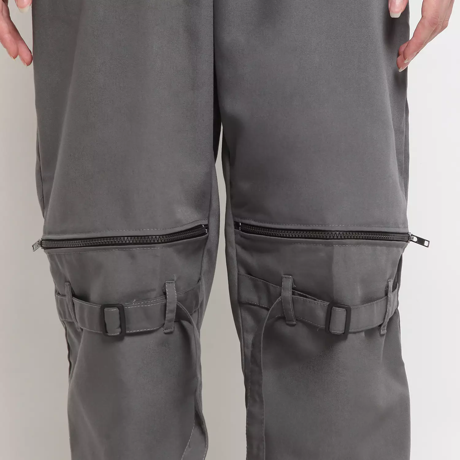 OKECHUKU Queen Celana Hypebeast Loose Fit Pants Streetwear Techwear Baggy Pants Wanita