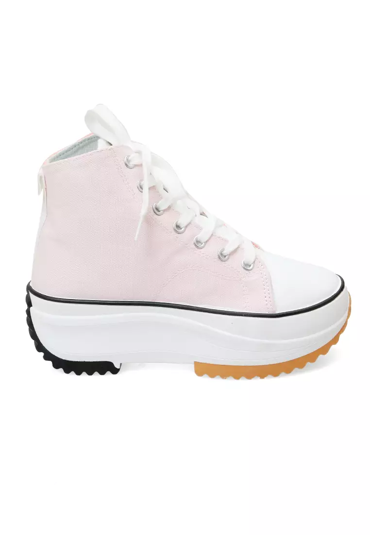 Sneakers Wanita Tali Ikat Design Stylish Premium High Quality - Pink