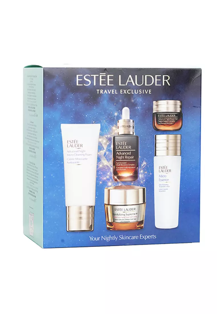 您的夜間護膚專家：再生基因修復精華 50 毫升 + 新生活膚彈活面霜 + 軟霜 50 毫升 + 再生基因修護賦活眼霜15 毫升 + 微潔膚... 5pcs