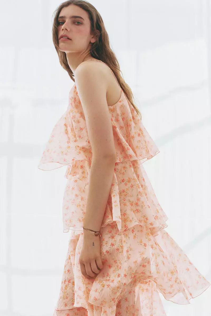 strapless open back dress CHARIS SLIP DRESS BUBBLEGUM PINK
