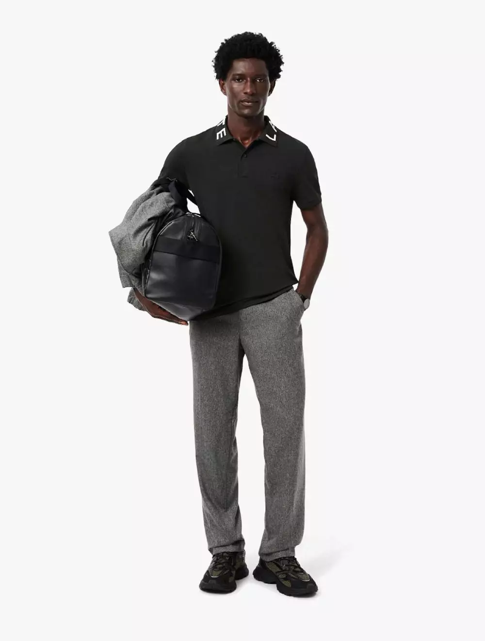 Slim Fit L.12.12 Petit Piqué Polo Shirt - Black