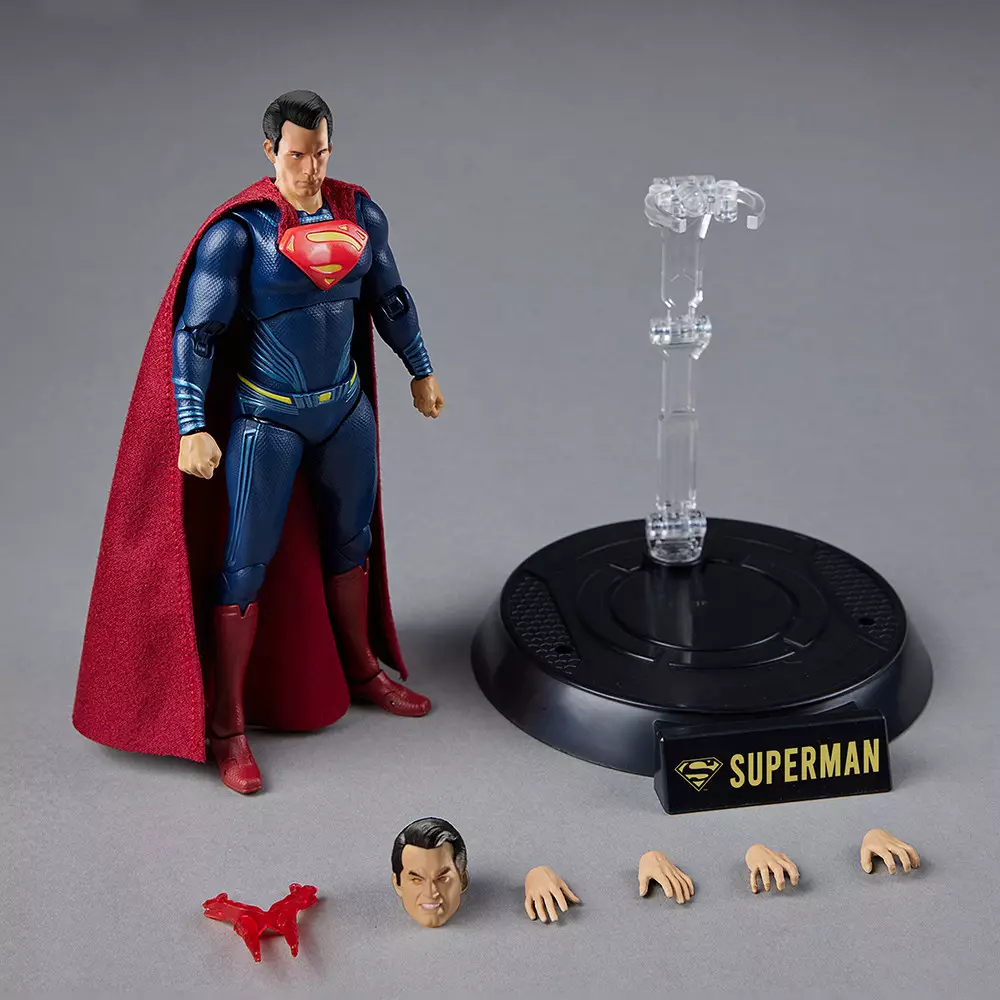 TOP GEAR FONDJOY ACTION FIGURE SUPERMAN W1 19 CM - BIRU/MERAH