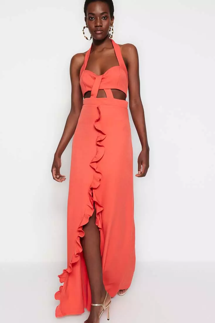 Trendyol Window Cut Out Detailed Evening Dress 2024 Buy Trendyol