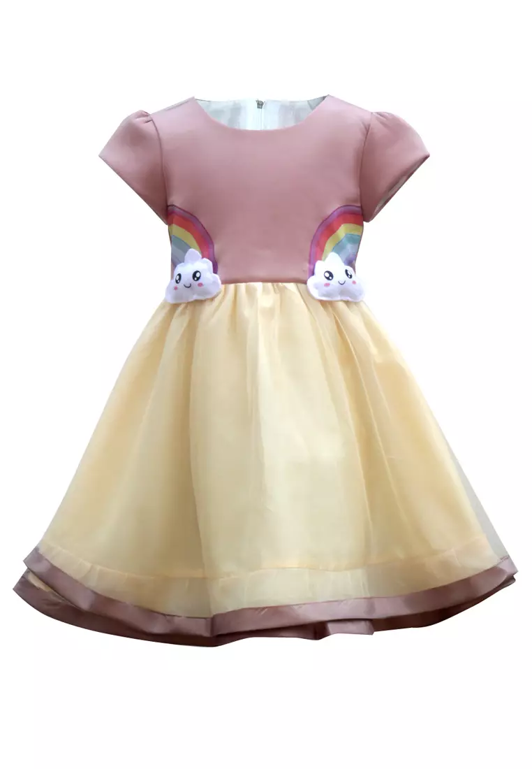 Two Mix Dress Anak Cewek Usia 1-12 Tahun 4177