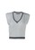 London Rag grey Sweater Rompi Rajut Kabel V-Neck berwarna Abu-abu 617B2AAF5D0FDAGS_7
