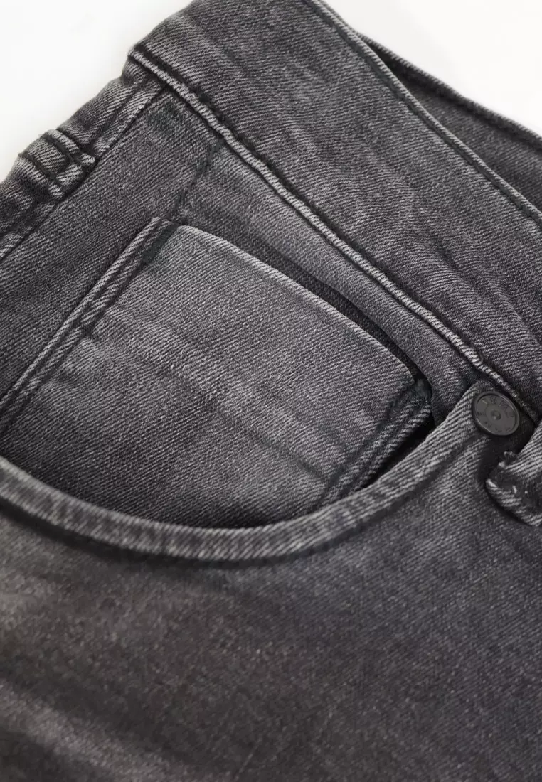 Emba Denim - BS08B Celana Panjang Denim Pria Regular Warna Light Stone