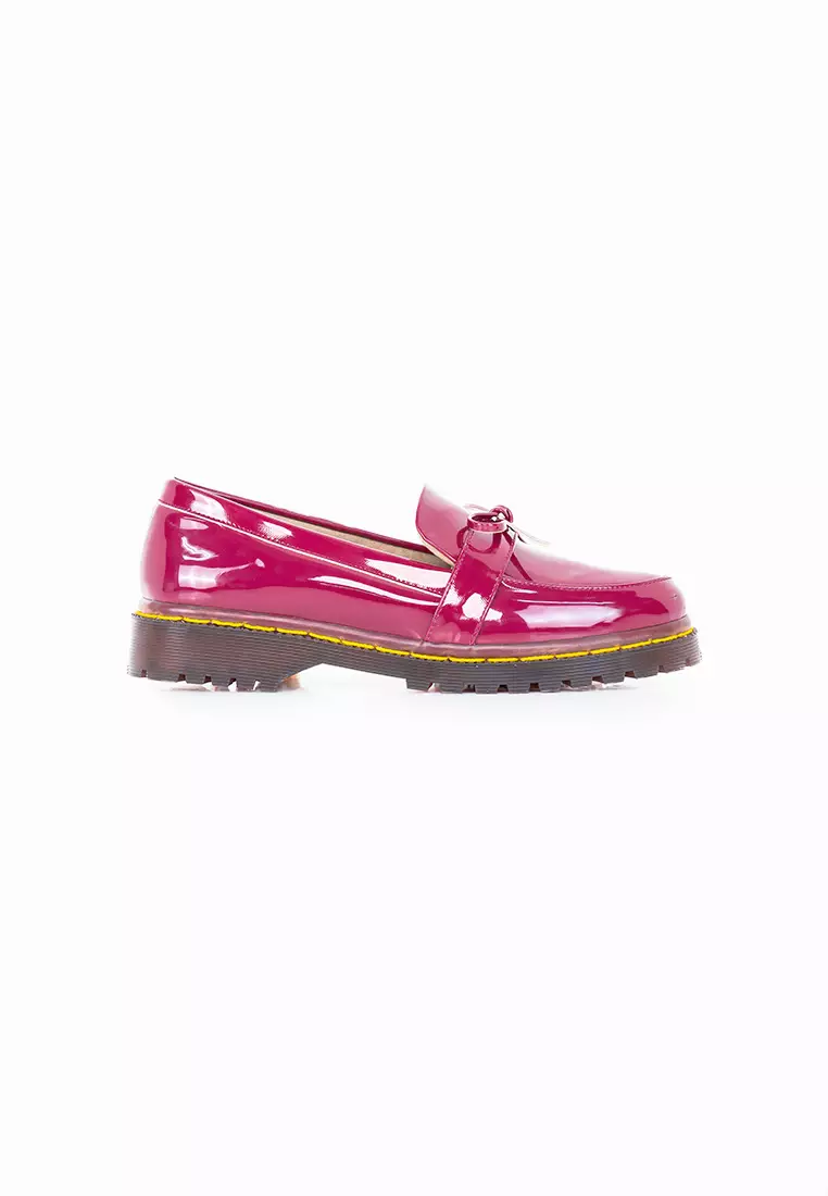 Seis Vini Sepatu Docmart Wanita Series-MAROON