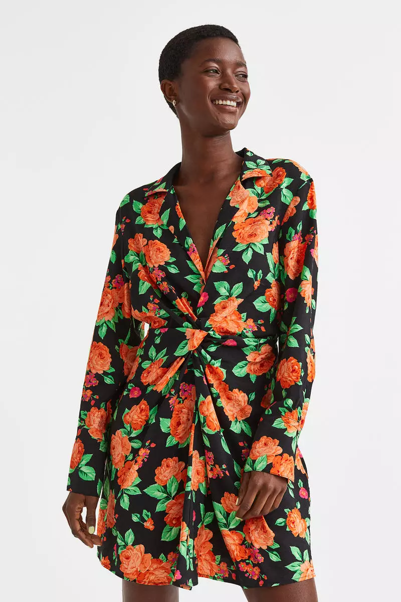 Buy H M Twisted detail shirt dress 2024 Online ZALORA Philippines