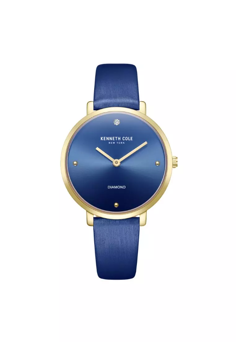 Kenneth Cole New York Blue Dial With Blue Leather Women Watch KCWLA2237001
