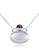 Majade Jewelry purple and silver MAJADE - Bottle Amphora Vessel Amethyst 925 Silver Necklace 8FE3EACD36BC13GS_5