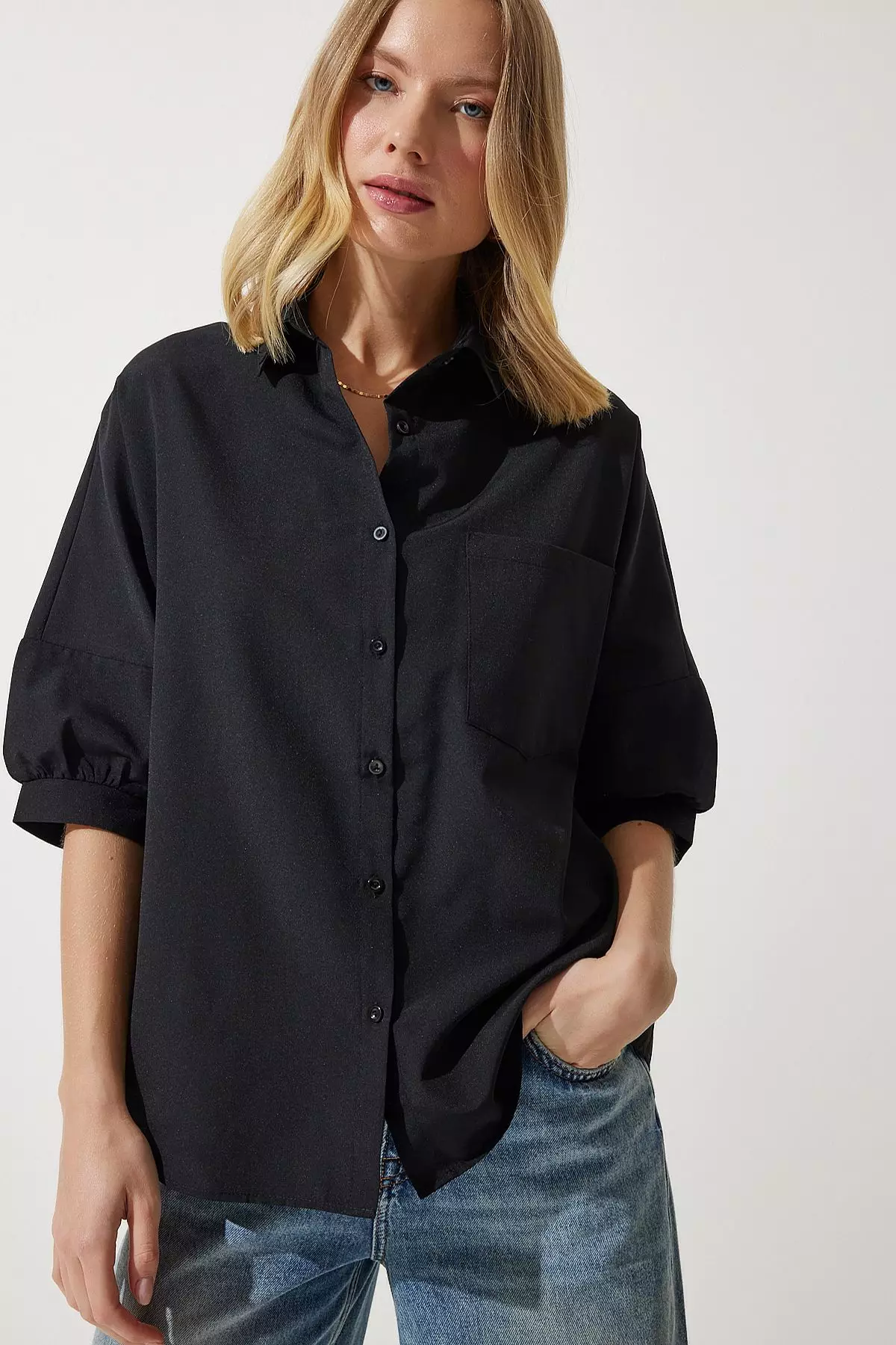 Pleated Back Shirt