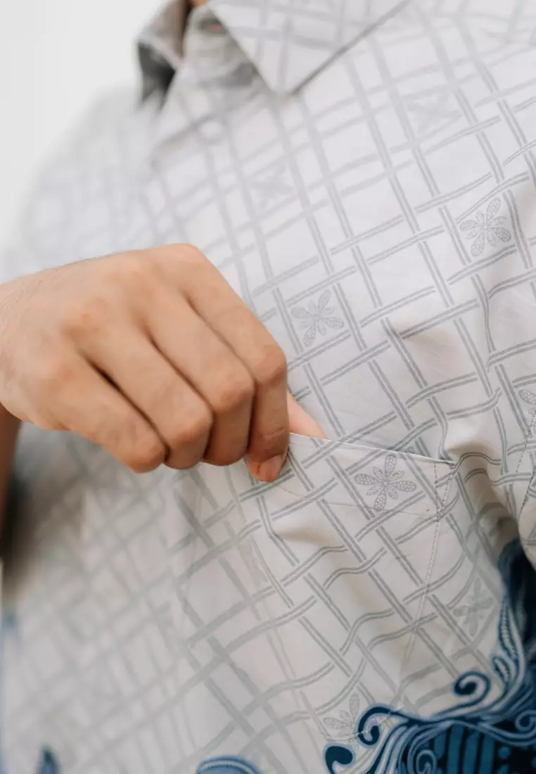 My Aksa Batik Pria Kemeja Pendek Antinio Anabel