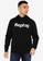 REPLAY black REPLAY TITANIUM  gradient striped logo large print hooded pullover sweater 4B401AAFD6845EGS_1
