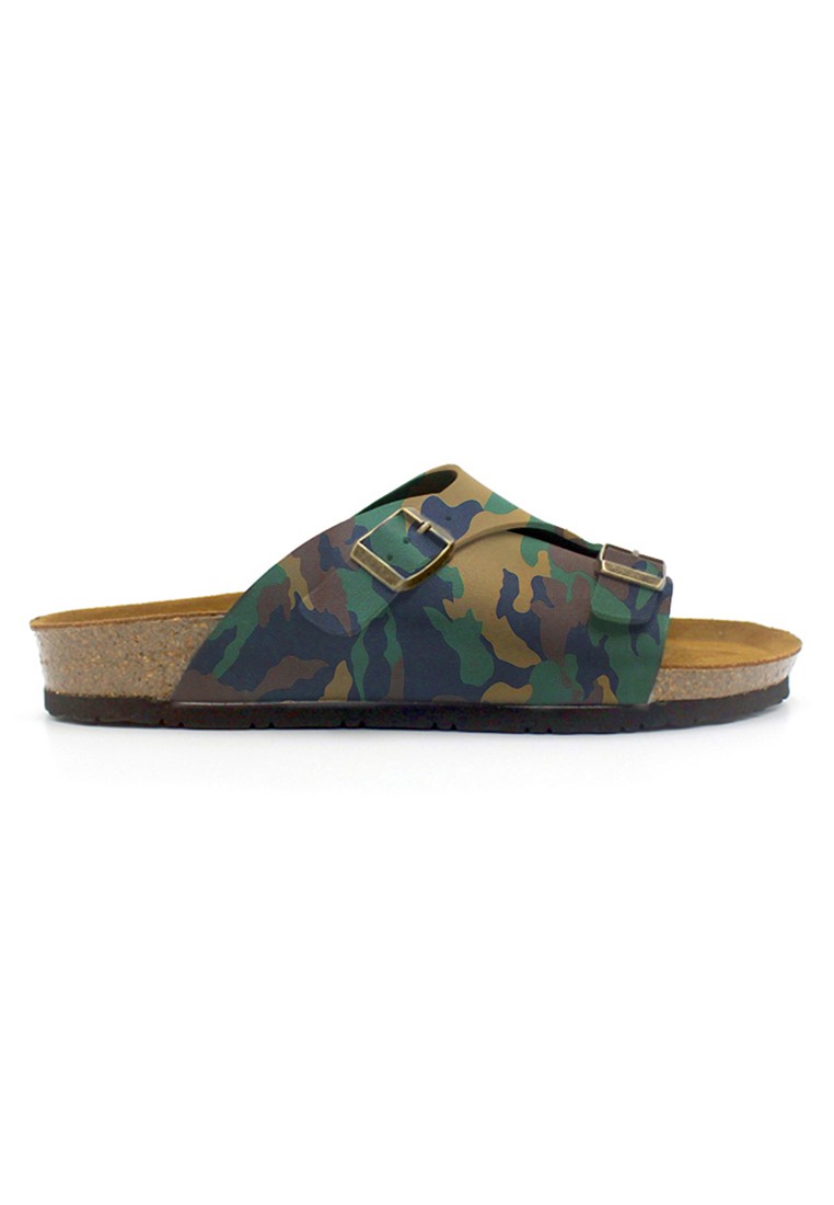 Jersey - Camouflage Leather Sandals & Flip Flops