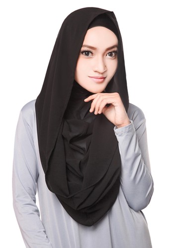 Hoodie Raina Instan - Including Inner - Black Out