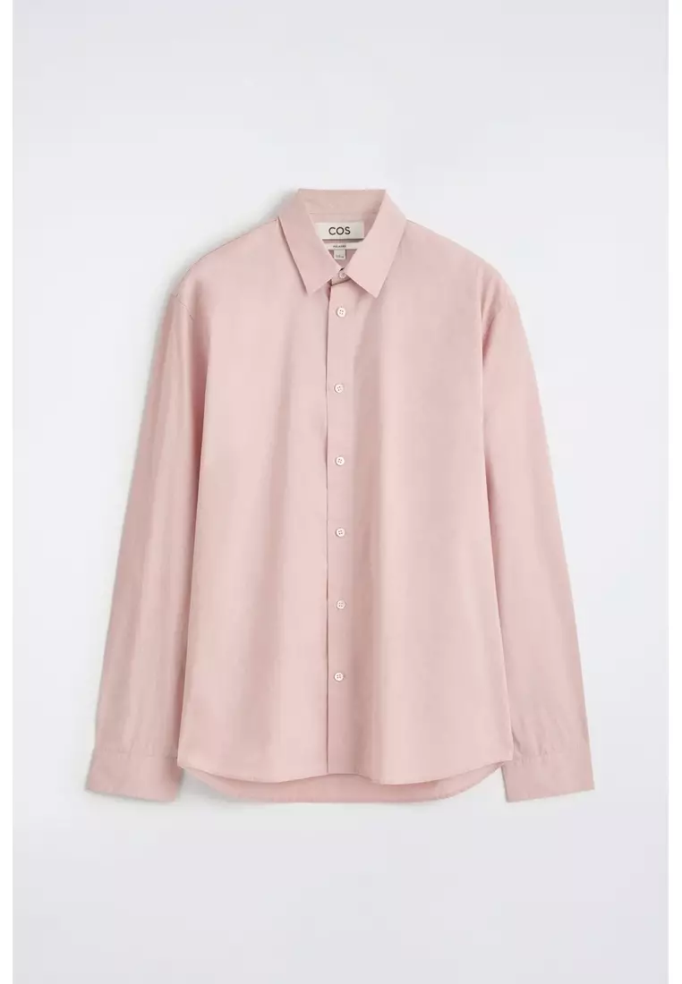 RELAXED PIMA COTTON-POPLIN SHIRT
