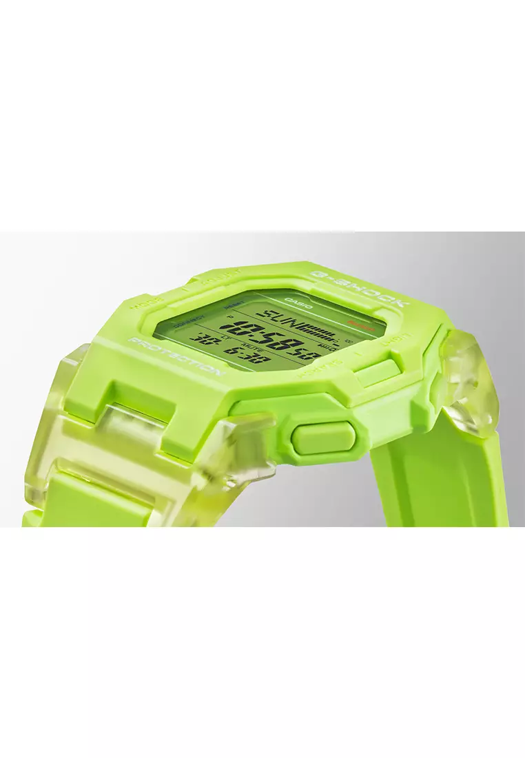 Casio G-Shock GD-B500S-3D Lime Green Resin Band - Jam Tangan Digital Pria