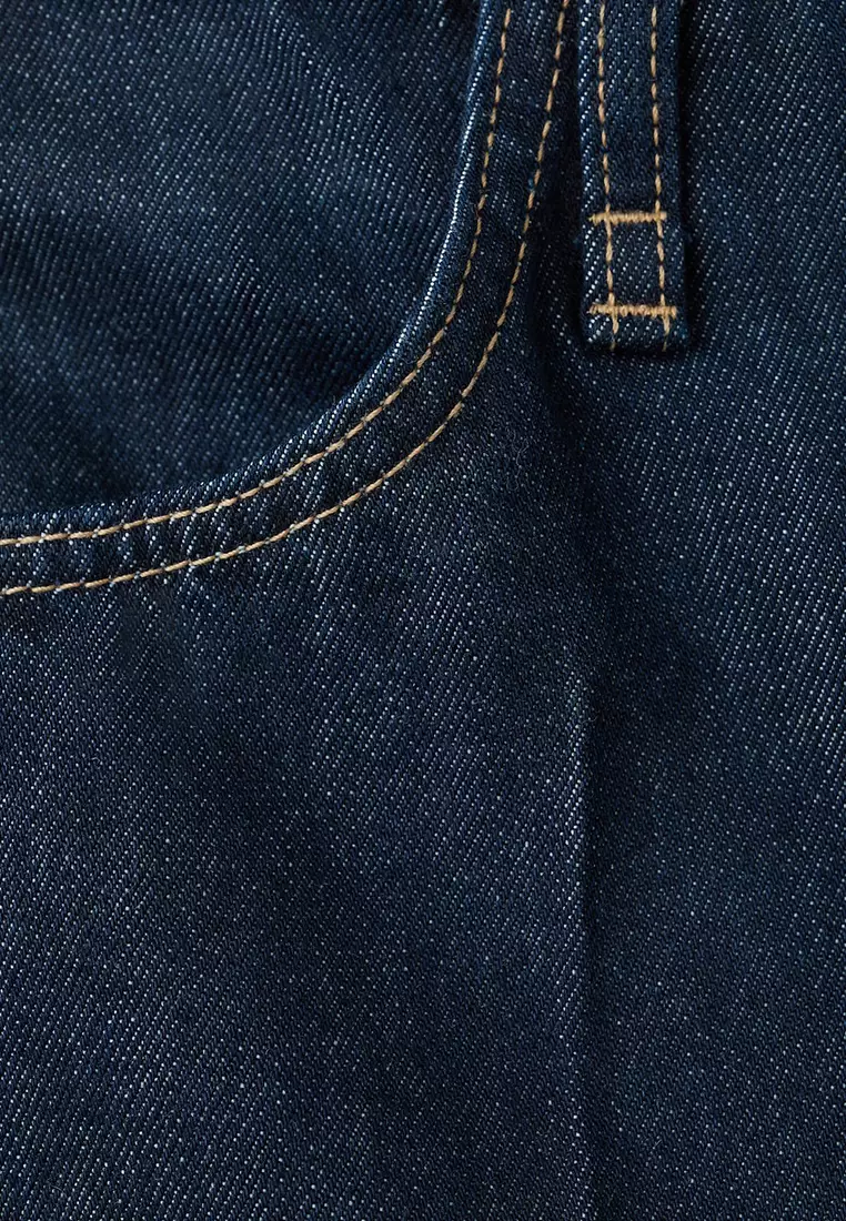Mid-Rise Denim Bermuda Jorts