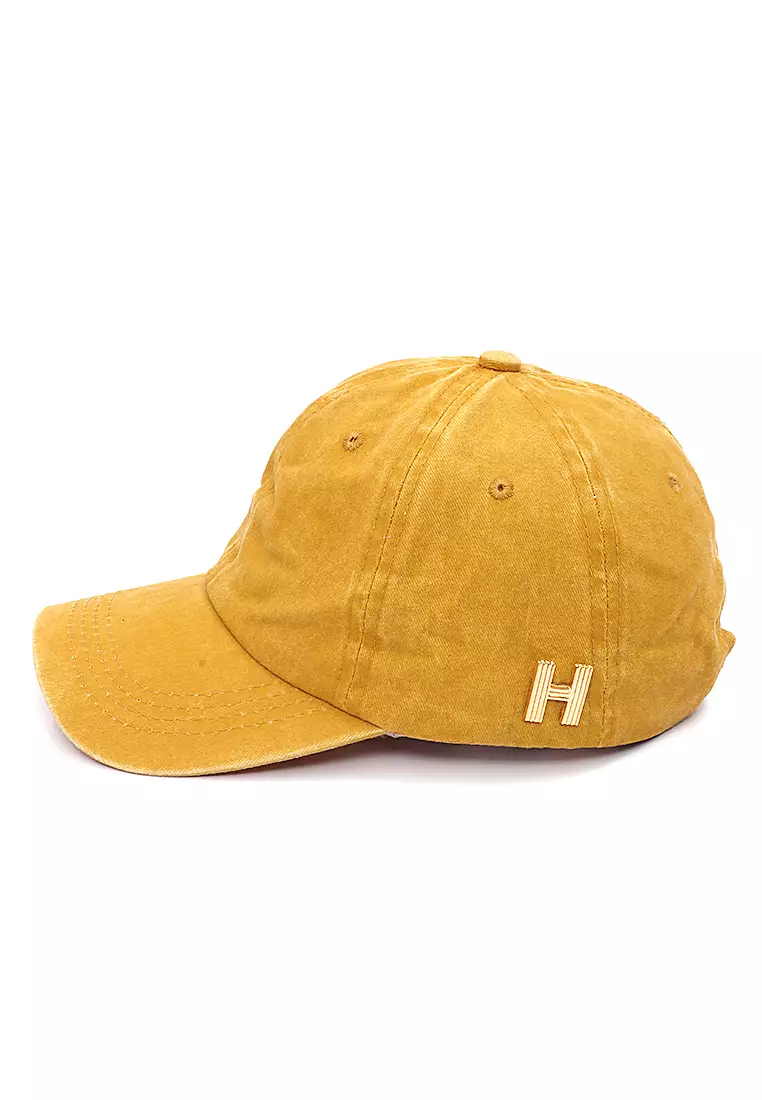 Drsh Topi Baseball Unisex Plain Casual Sport Adjustable Material Cotton ORIGINAL - Yellow