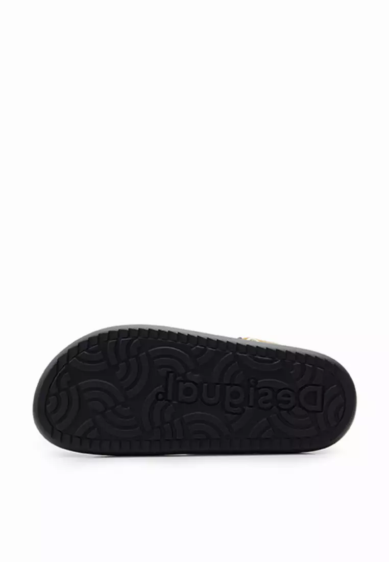 Desigual Woman Shoes Crochet platform strap sandals.