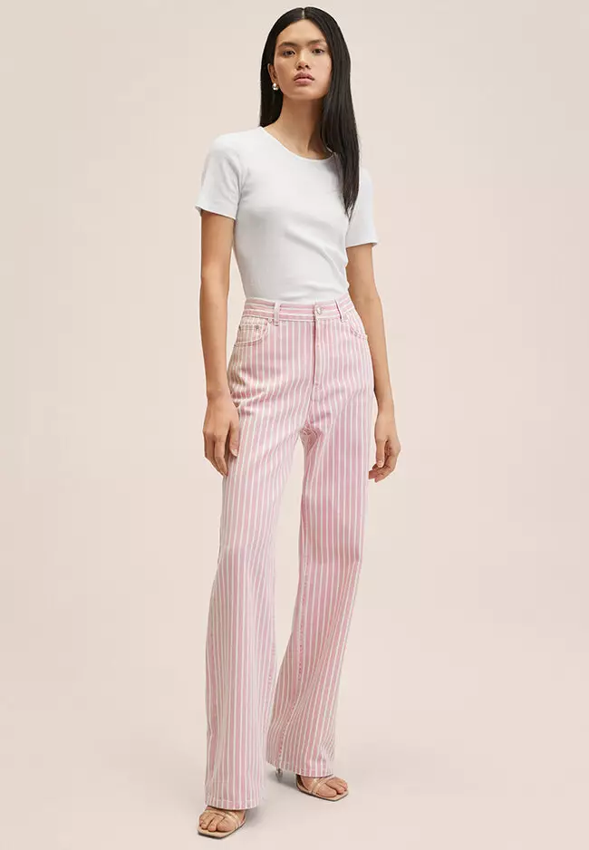Striped jeans hotsell