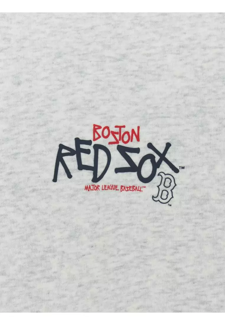 BASIC STREET SLEEVE GRAPHIC HOODIE BOSTON RED SOX